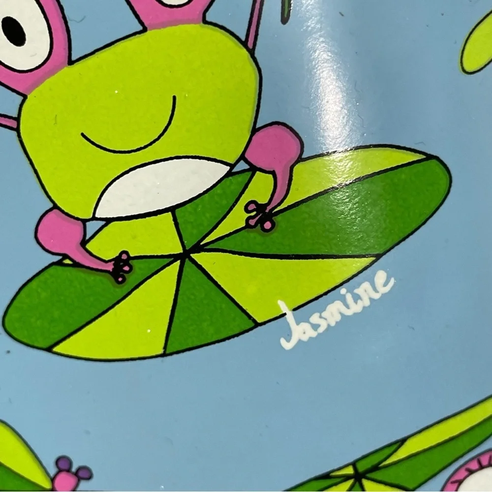 NWT Kids Art Project women’s size 10 frog print rain boots